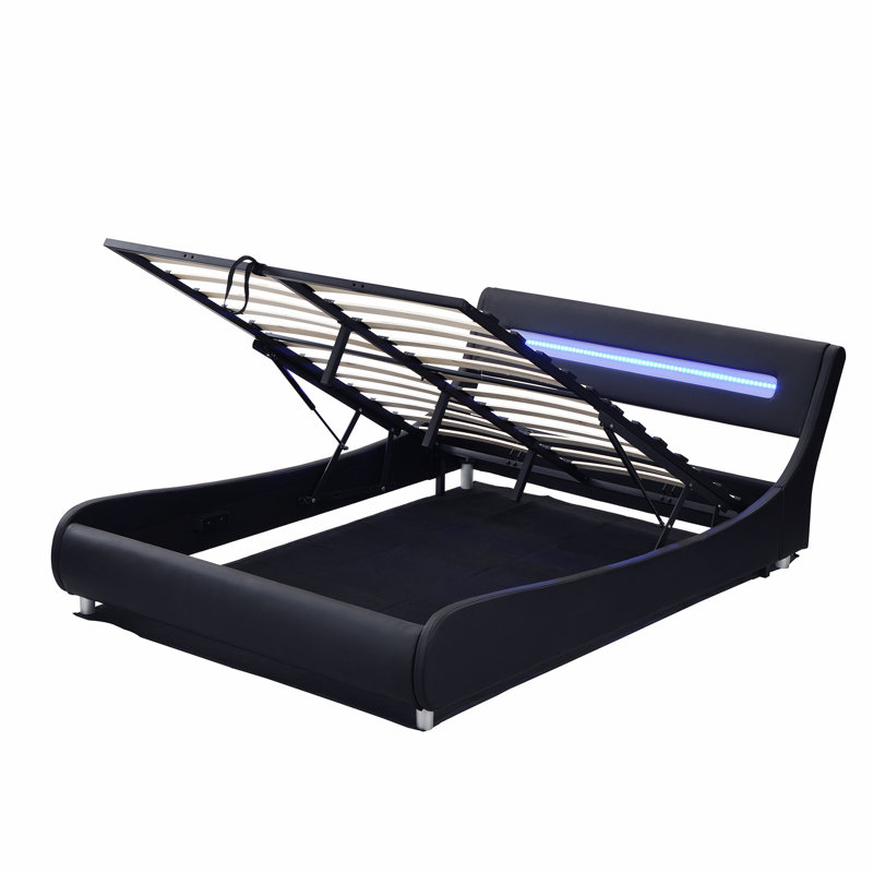 Ivy Bronx Knel Upholstered Storage Bed, Low Profile Platform Bed with